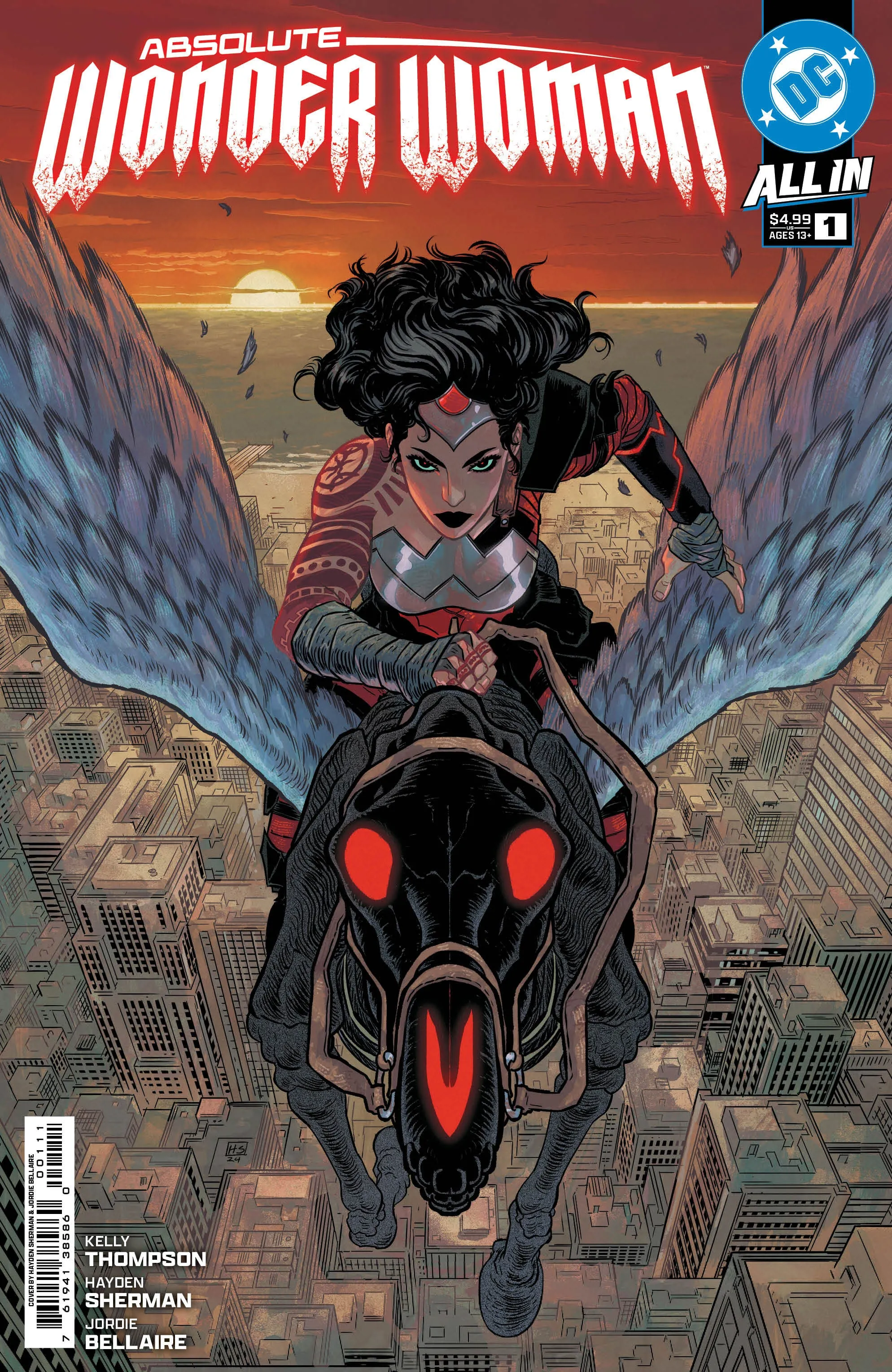 Absolute Wonder Woman #1  A1 Cover Set of 10 1:100 (10/23/2024) Dc