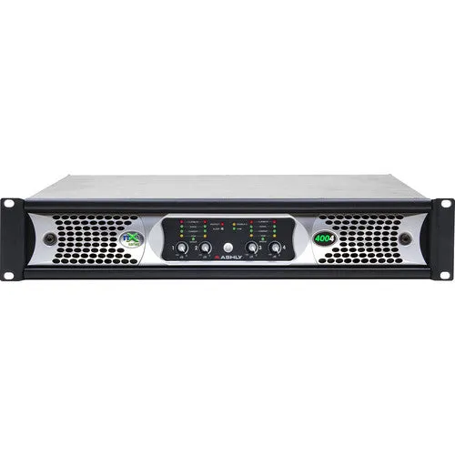 Ashly NXE4004BD Nxe Series Nxe4004 4-Channel 400W Power Amplifier w/ OPDAC4 & OPDante Cards
