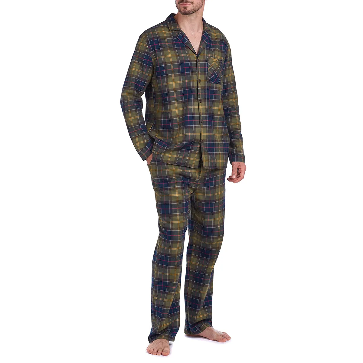 Barbour Men's Laith Pyjama Set in Classic Tartan