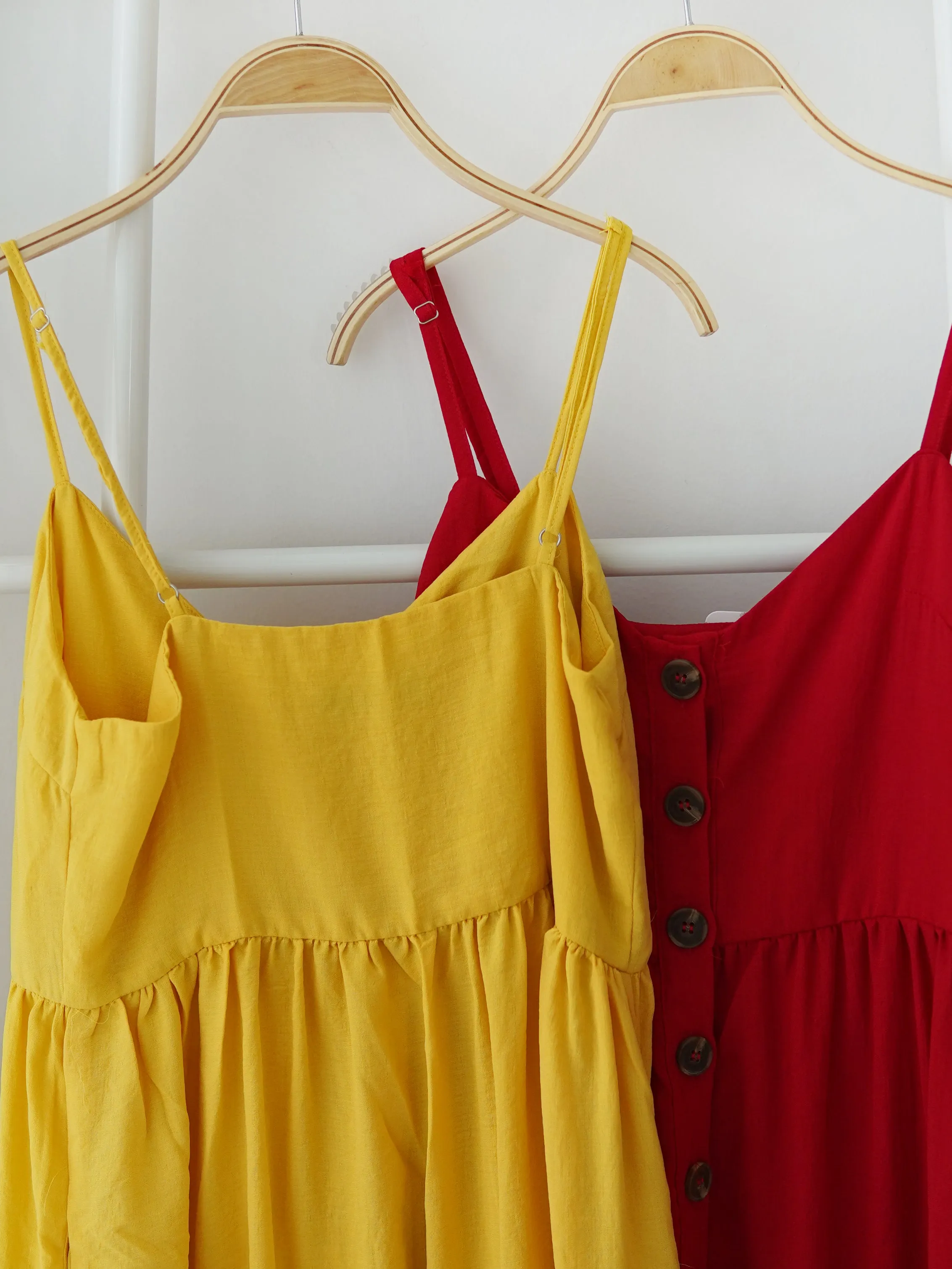 BERTHA STRAP BUTTON DRESS