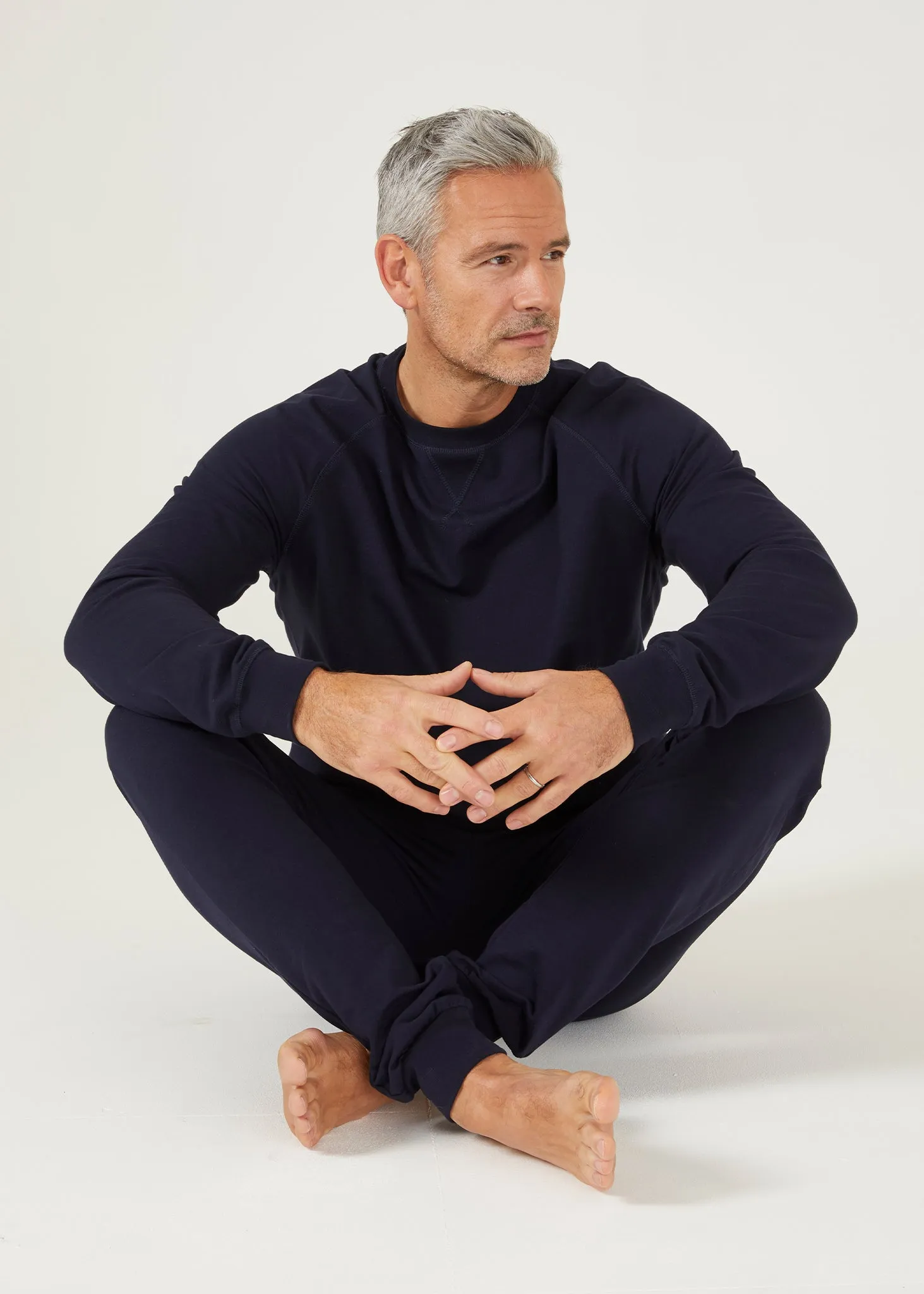 Bridbay Men's Cotton Sweatshirt In Navy