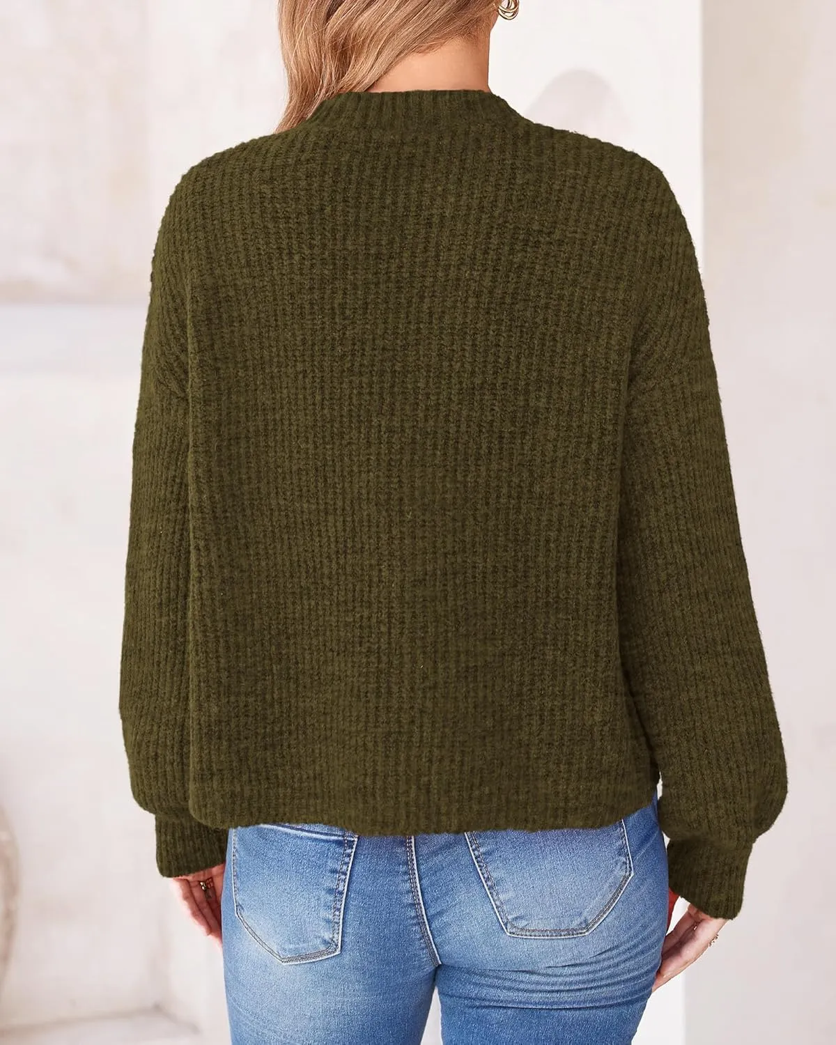 BTFBM Women's Chunky Knit Fall Cardigan 2025 Winter Long Sleeve Button Down Soft Loose Cropped Sweater Outerwear