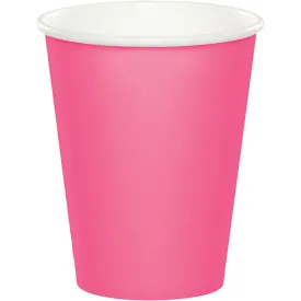 Bulk Candy Pink Value Friendly 9 oz Hot & Cold Paper Cups (96 per Case)