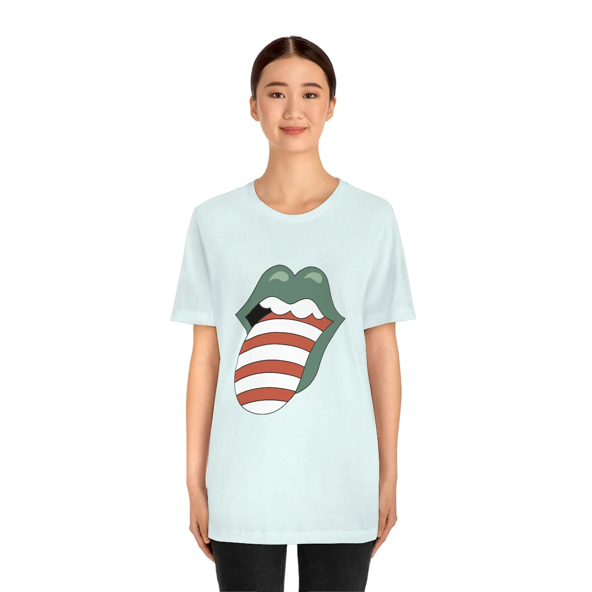 Christmas Tongue T-shirt Women's Unisex Jersey Short Sleeve Tee