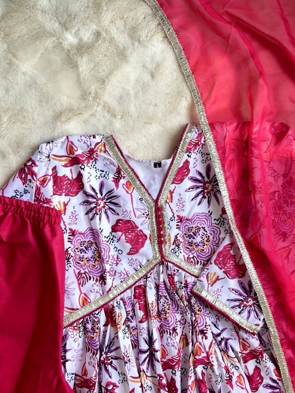 Festival & Party Ready Mesmerize in Pink Super-Hot Alia Cut Suit Set with Pauls Flair