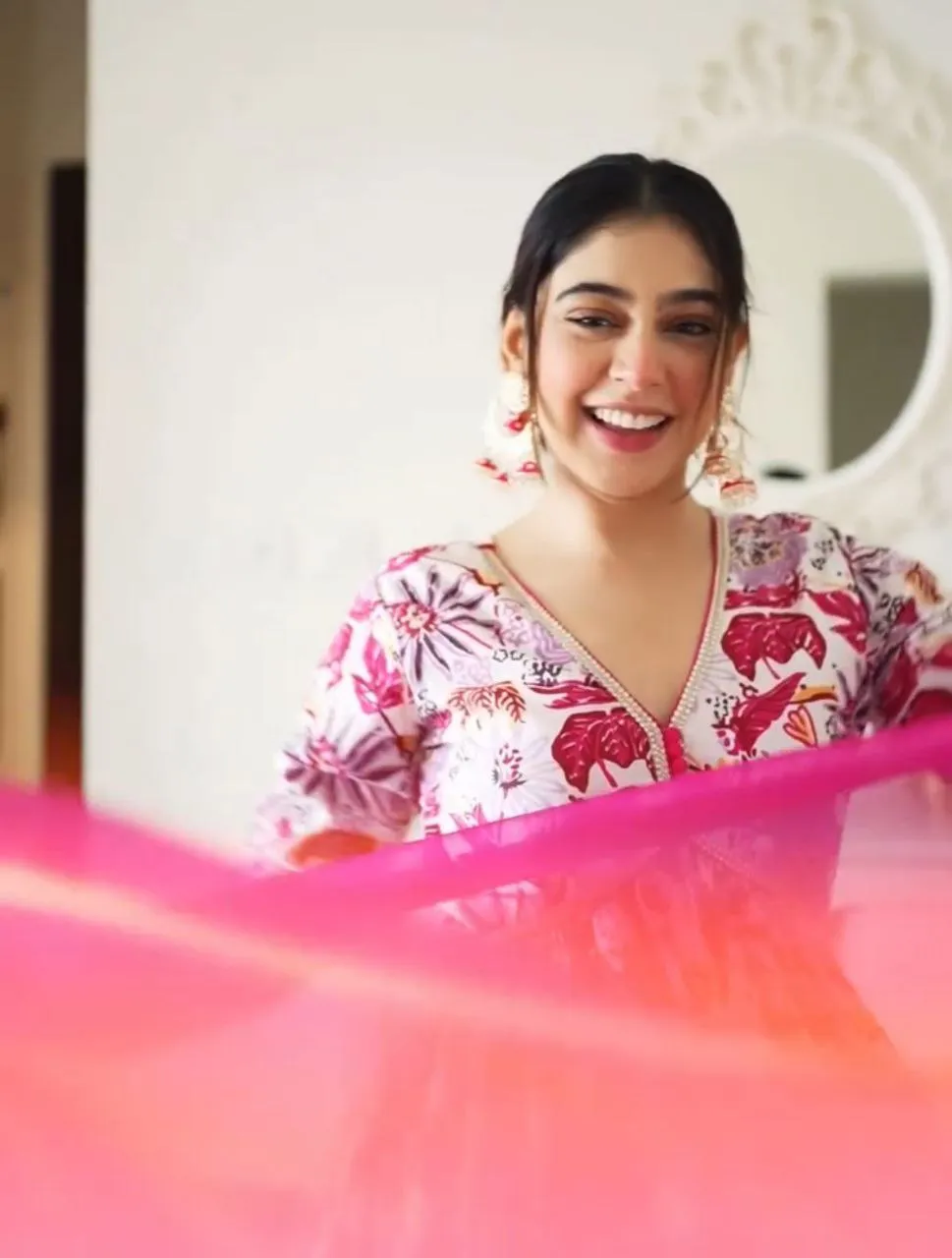 Festival & Party Ready Mesmerize in Pink Super-Hot Alia Cut Suit Set with Pauls Flair