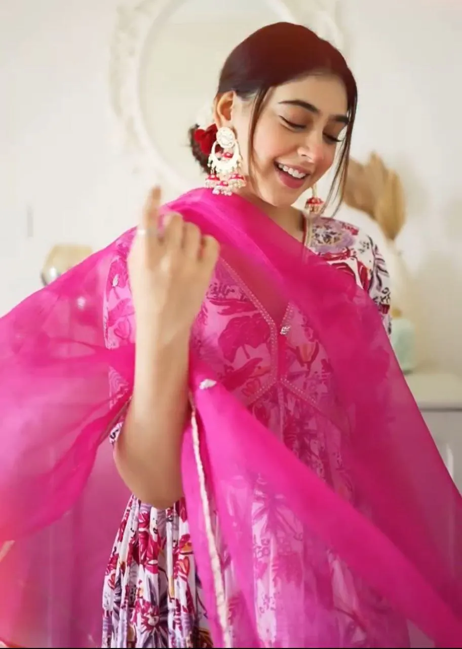 Festival & Party Ready Mesmerize in Pink Super-Hot Alia Cut Suit Set with Pauls Flair
