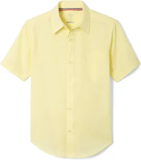 French Toast Boys' Short Sleeve Classic Poplin Dress Shirt (Standard & Husky)