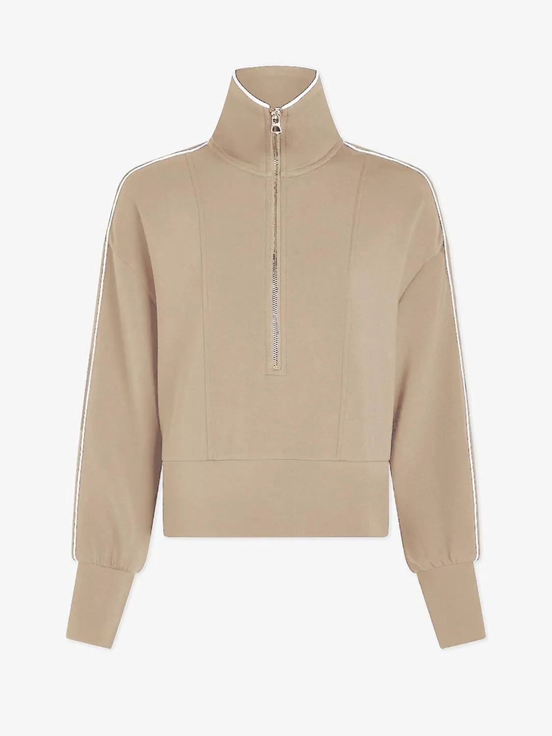 FUPHINE Women Cropped Sweatshirts Workout Half Zip Up Hoodies Long Sleeve Pullover Fashion Outfits Y2K Clothes 2024