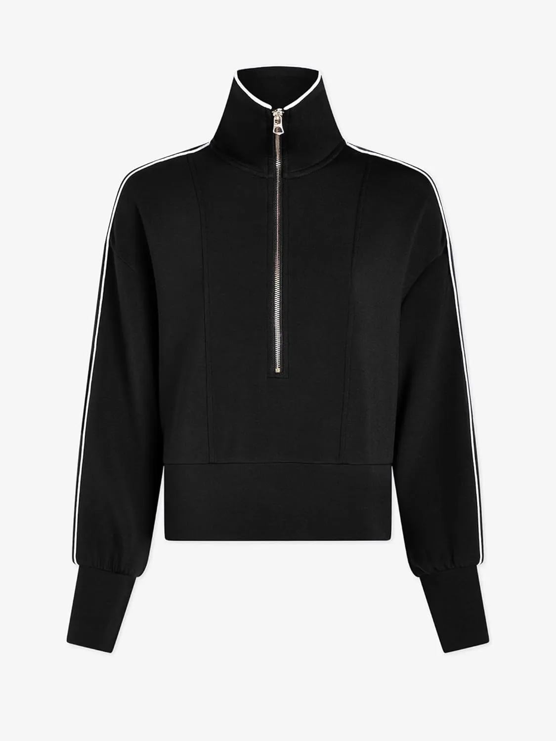 FUPHINE Women Cropped Sweatshirts Workout Half Zip Up Hoodies Long Sleeve Pullover Fashion Outfits Y2K Clothes 2024