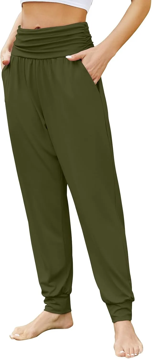 Gracyoga Women's Yoga Joggers Pants Casual Loose Workout Sweatpants Comfy Lounge Pants with Pockets