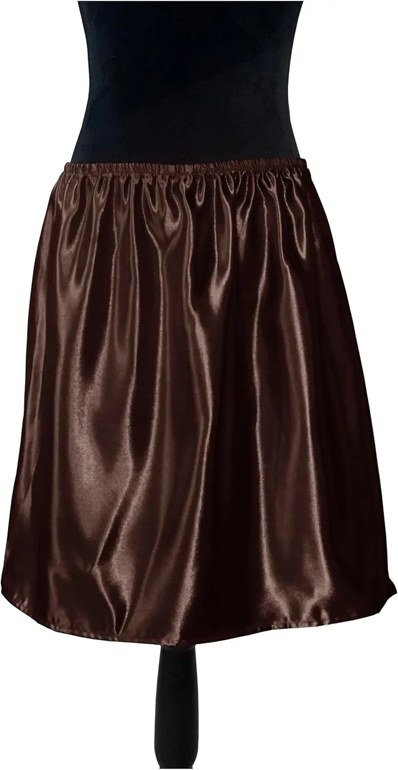 Half Slips for Women Underskirt Short Mini Skirt Satin Petticoat Shiny