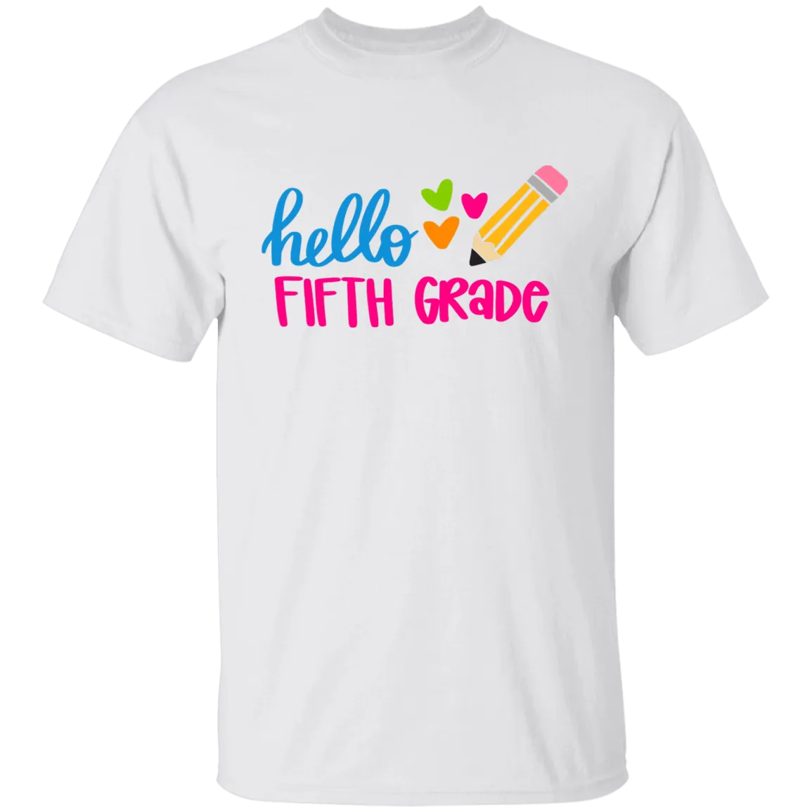 Hello Fifth Grade Youth 100% Cotton T-Shirt