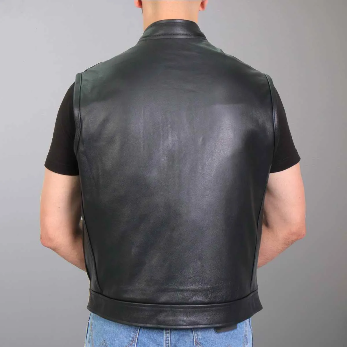 Hot Leathers VSM1060 Men's Black 'Flannel Red' Conceal and Carry