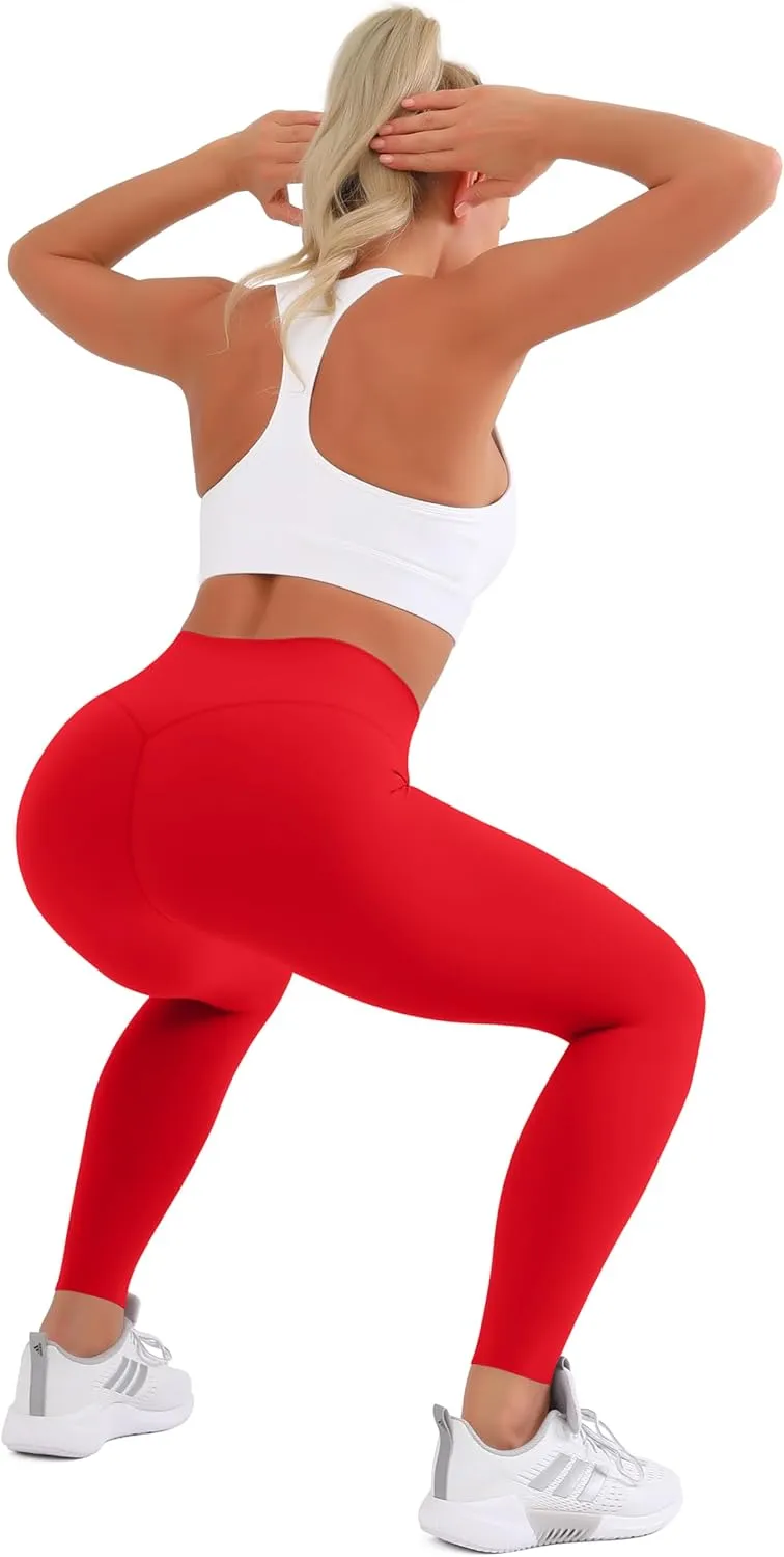 Leggings for Women Soft High Waisted Tummy Control No See Through Workout Yoga Pants for Athletic Plus Size