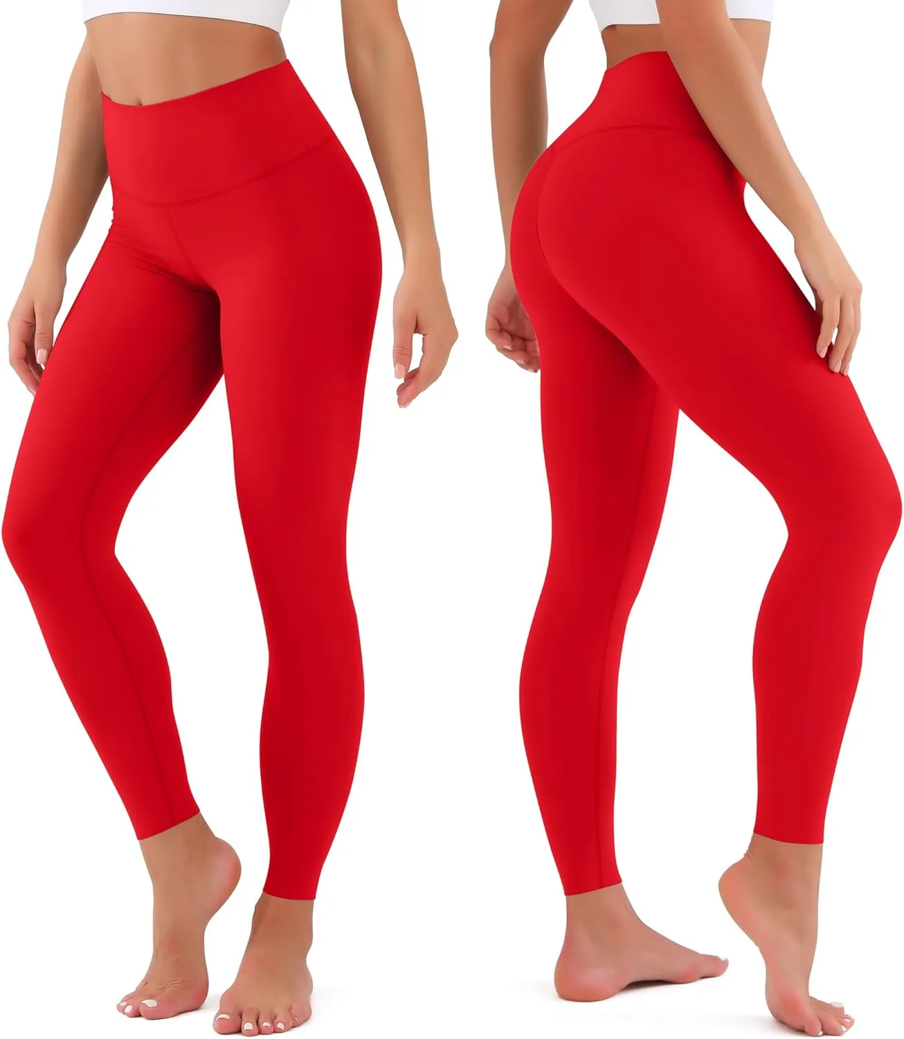 Leggings for Women Soft High Waisted Tummy Control No See Through Workout Yoga Pants for Athletic Plus Size