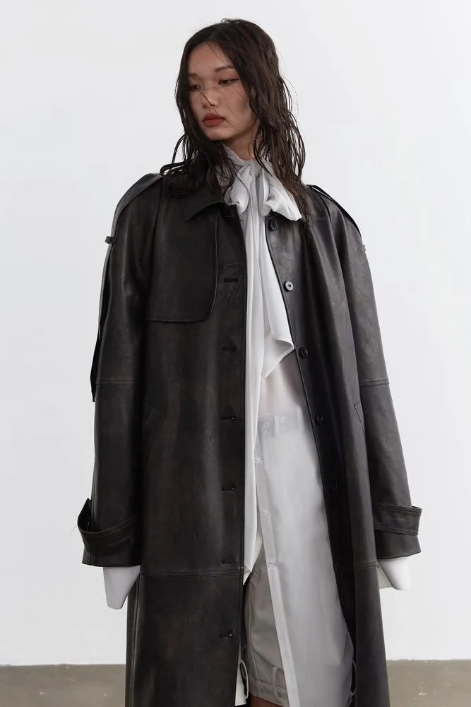 Long chiffon shirt【s0000008532】