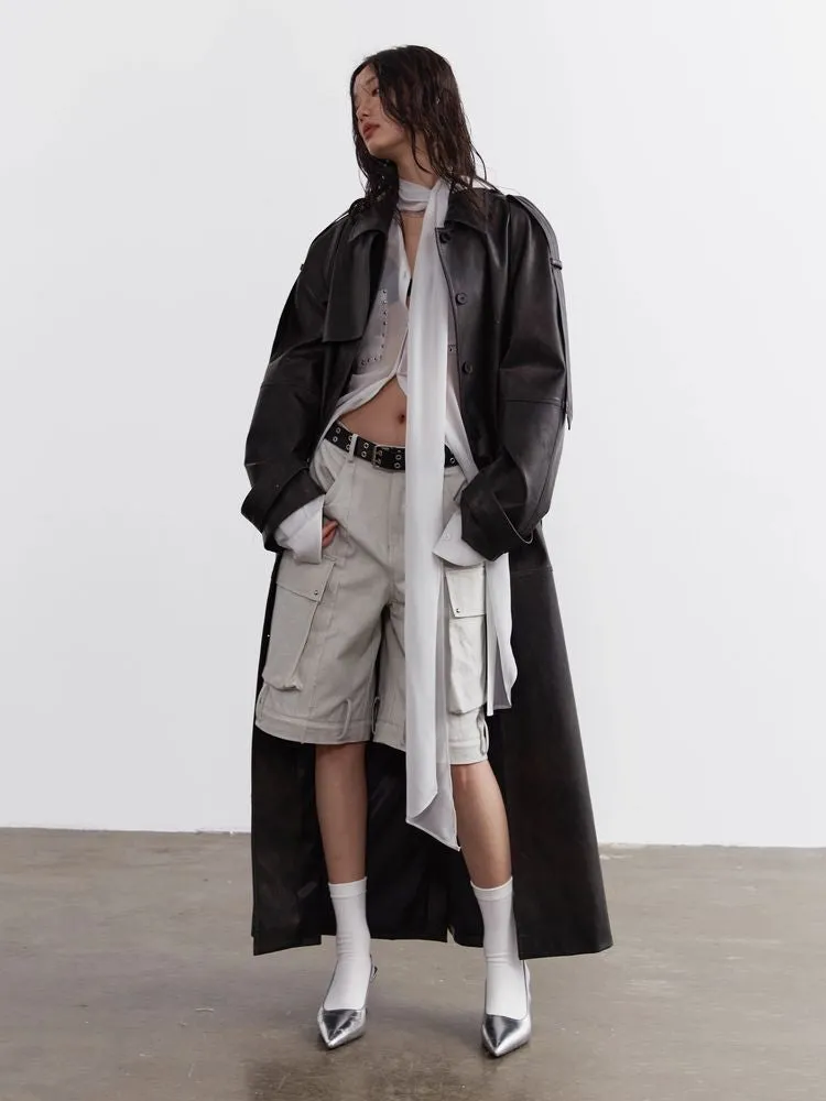 Long chiffon shirt【s0000008532】
