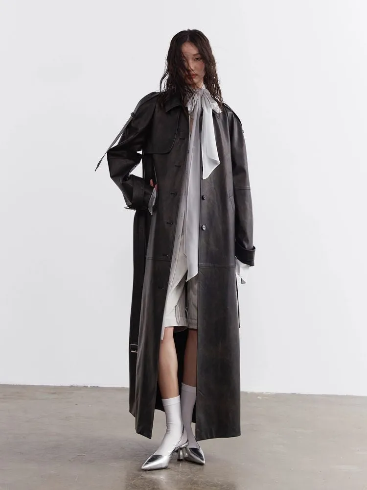 Long chiffon shirt【s0000008532】