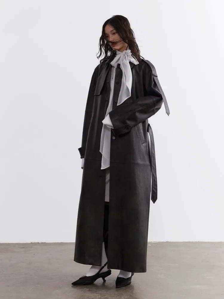 Long chiffon shirt【s0000008532】