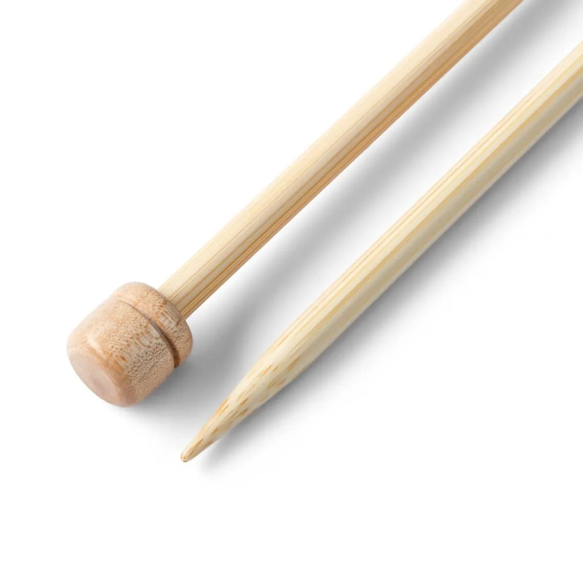 Prym Bamboo Single Pointed Knitting Pins - 2 x 33cm (4.50mm)
