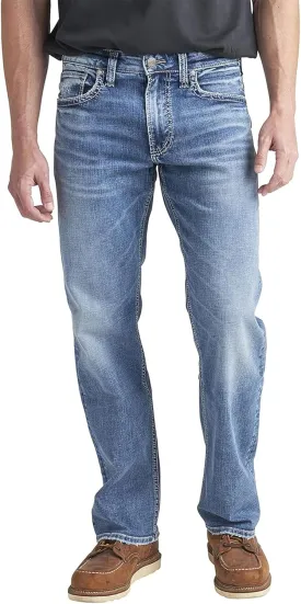 Silver Jeans Co. Men's Zac Relaxed Fit Straight Leg Denim Jeans