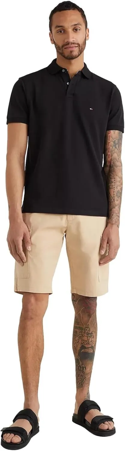 Tommy Hilfiger Men's Short Sleeve Cotton Pique Polo Shirt in Regular Fit 2024 Collection