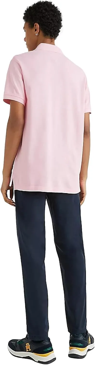 Tommy Hilfiger Men's Short Sleeve Cotton Pique Polo Shirt in Regular Fit 2024 Collection
