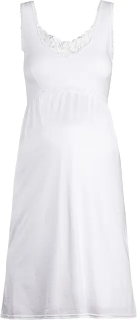 Valair Maternity Full Slip for Pregnant Women - Cotton/Lycra Top, Nylon Bottom