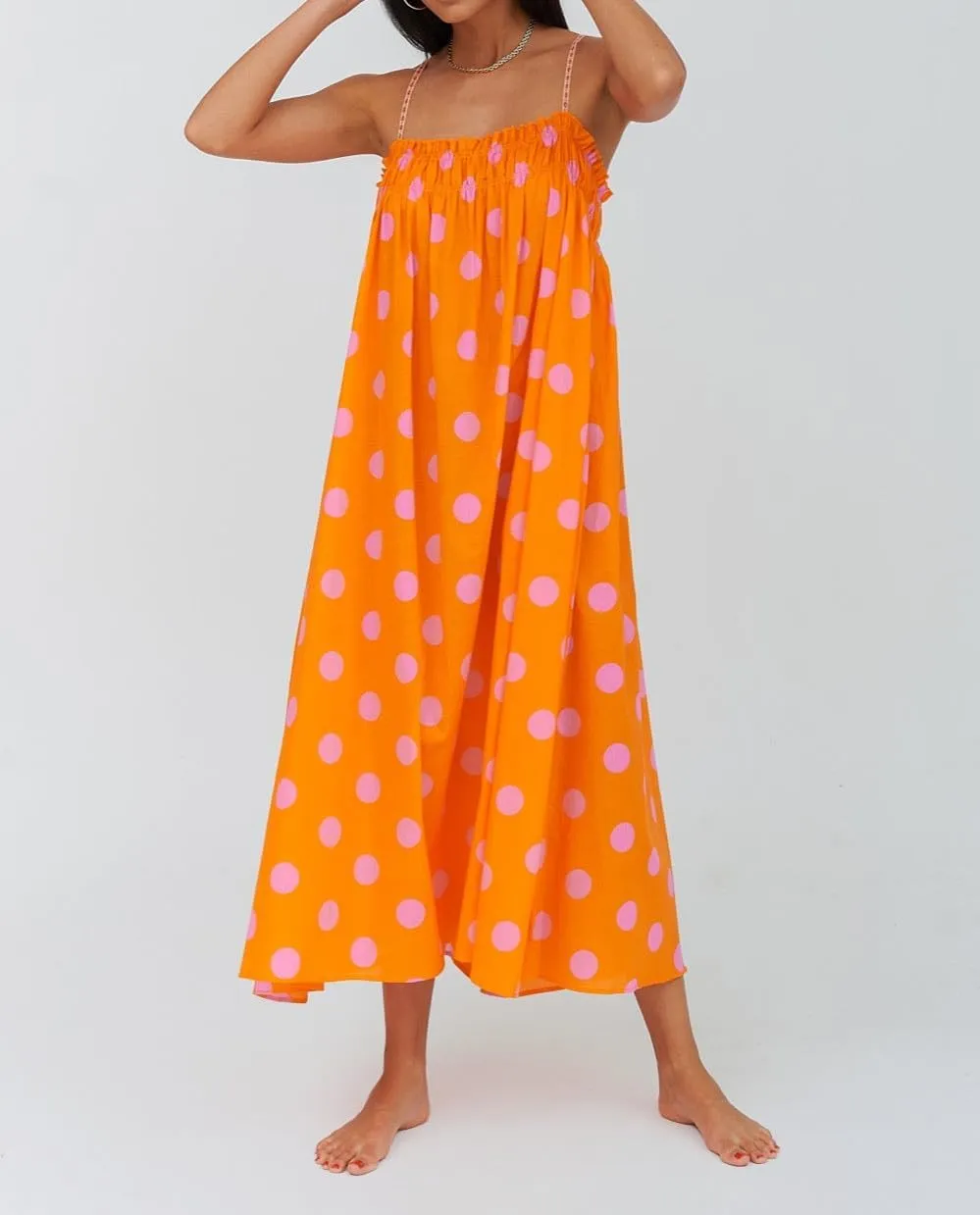 Women Vacation Floral Maxi Dress Boho Tiered Flowy Smocked Long Dresses Summer Backless Sundress